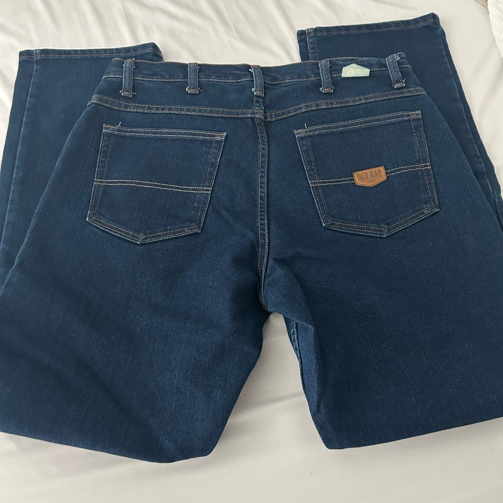 3 Pr Bundle —Red Kap Dark Blue Denim with Leather Logo Patch